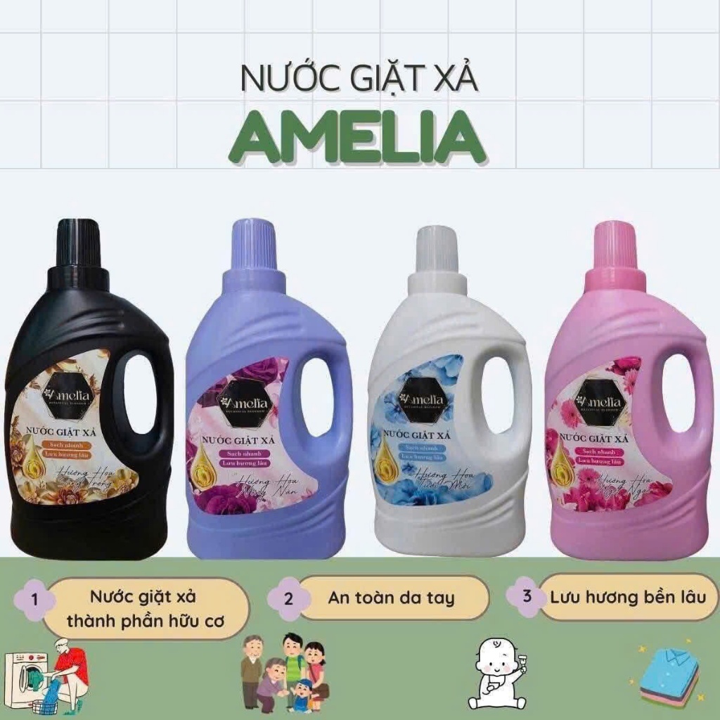 Nước giặt xả AMELIA