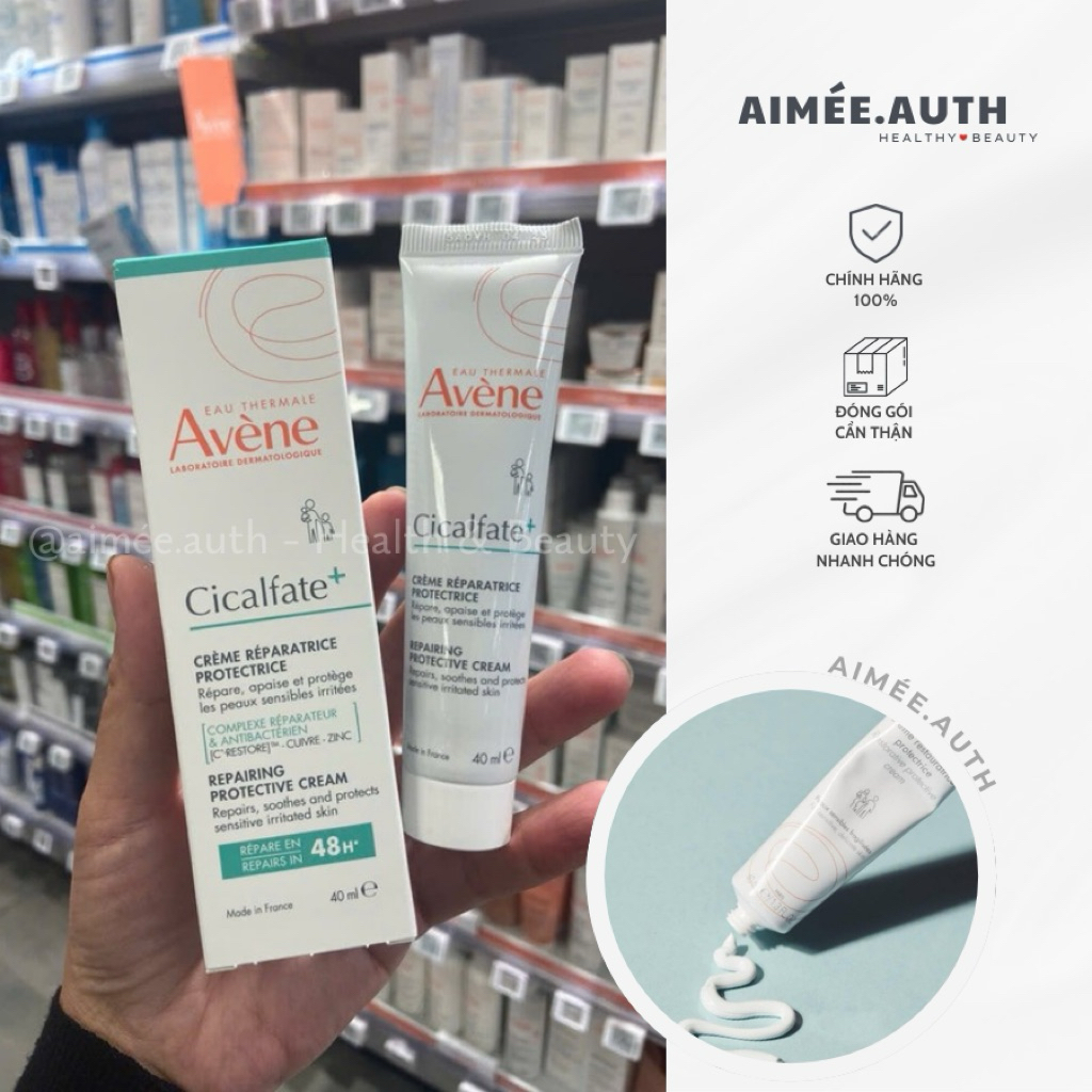 Kem dưỡng ẩm Avene Cicalfate Repair Cream Pháp (ĐỦ BILL)