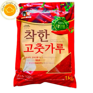  Bột ớt chackkhan Hàn quốc túi 1kg vảy cánh và mịn 