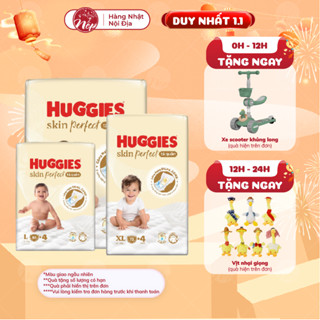   DK  Tã bỉm quần Huggies Skin Perfect M76  L66  XL58  XXL54  M102 L92 XL76 XXL68giảm kích ứng da cho bé - nepshop1 