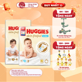  Tã bỉm dán quần Huggies Skin Perfect Mega Jumbo với 2 vùng thấm giảm kích ứng da - nepshop1 
