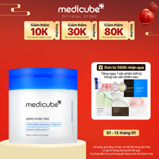  Toner pad chăm sóc lỗ chân lông MEDICUBE ZERO PORE PAD 2.0 155g  P00014  