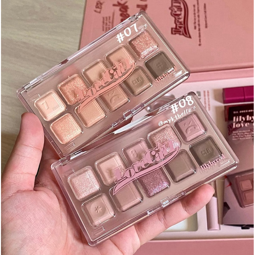 [ Mắt 07] Bảng Mắt Lilybyred 10 Ô Bền Màu Mood Keyboard 10.5g giống 03 romand