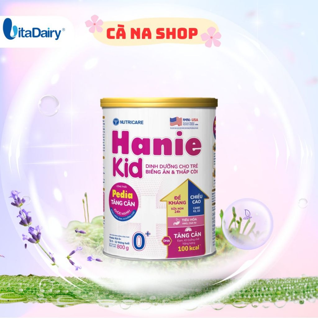 Sữa NutriCare Hanie Kid 0+ 850g