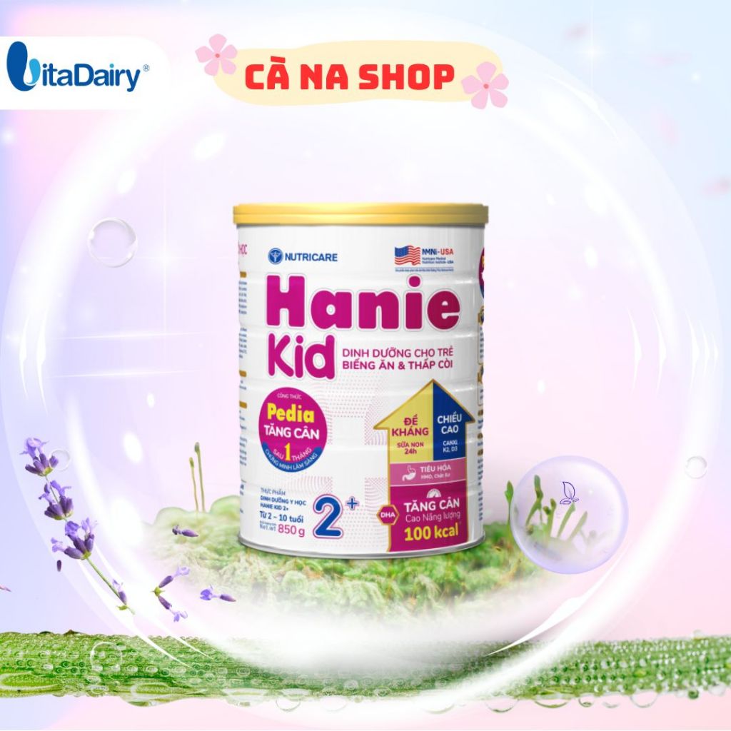 Sữa NutriCare Hanie Kid 2+ 850g