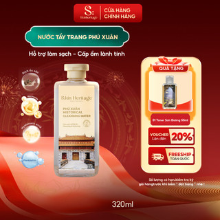  Nước tẩy trang Phú Xuân S:kin Heritage hỗ trợ làm sạch sâu bụi bẩn dầu thừa dịu nhẹ giúp duy trì độ ẩm cho da 320ml 