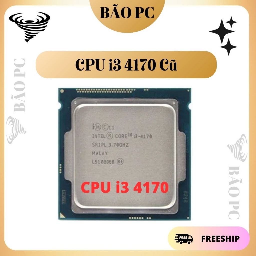 CPU i3 4170 chạy main H81, B85 thì ngon luôn ạ