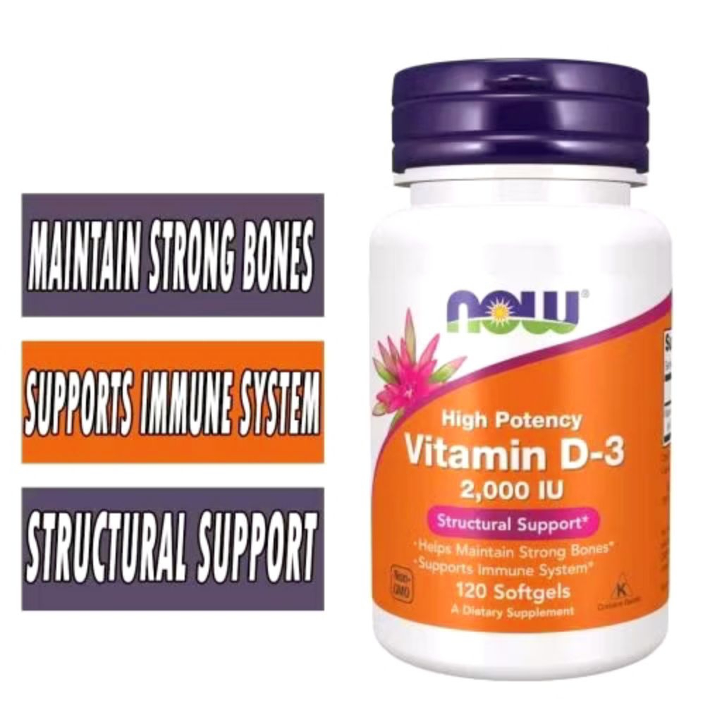Now Vitamin D3 2000 IU – Tăng Cường Sức Đề Kháng & Hỗ Trợ Xương Khớp Khỏe Mạnh