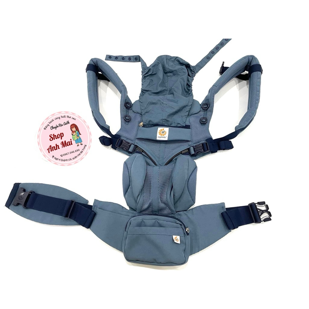 Địu Ergobaby Omni 360 Cool AirMesh Oxford Blue