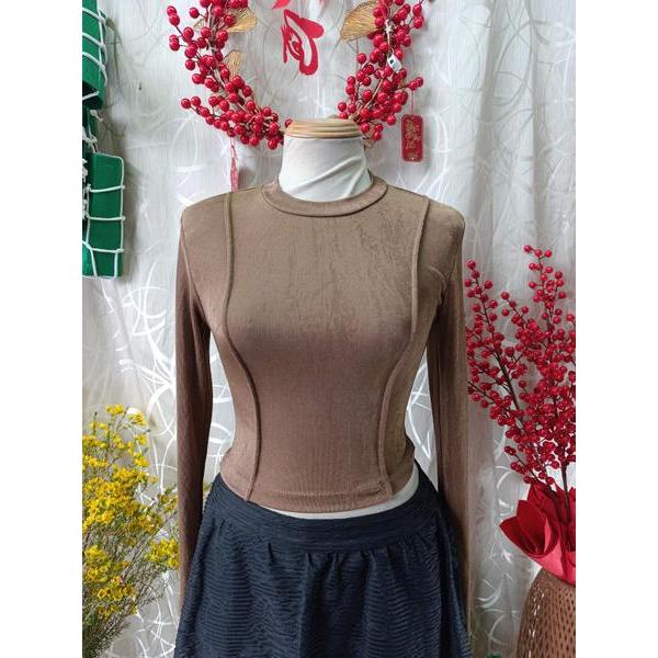 HASHOP thanh lý - Áo ôm tay dài bymo - SIZE S