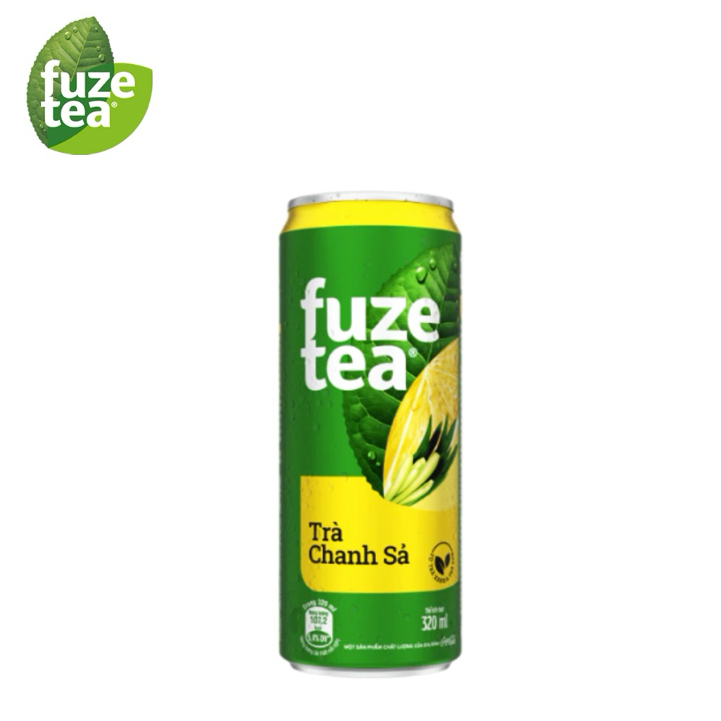 Trà Chanh Sả Fuze Tea Lon 320ml - Fuze Tea 320ml Lemon Grass