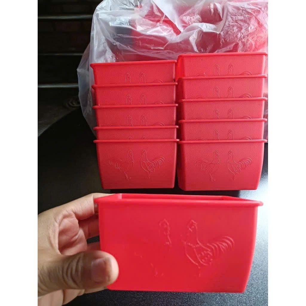 Combo 5 Cái Máng ăn uống cho gà đá bằng nhựa loại 2/3 móc treo size size nhỏ