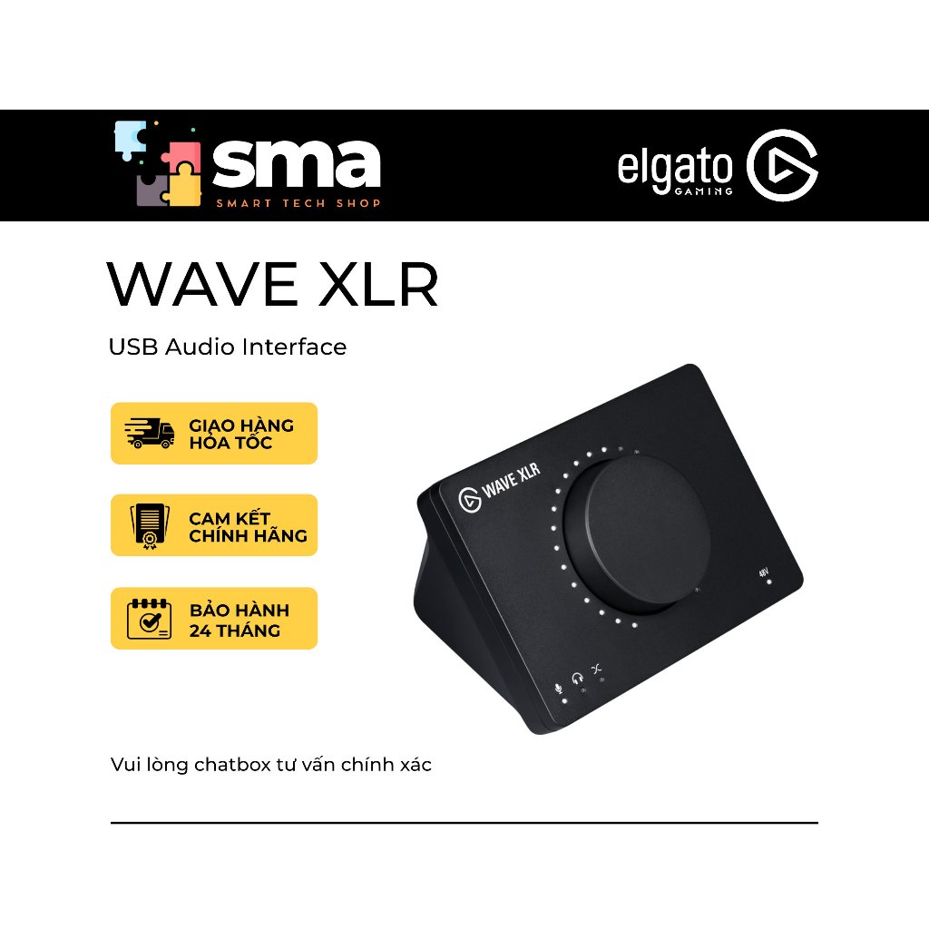 Soundcard Thu Âm Elgato Wave XLR Audio Interface - Bảo Hành 24 Tháng