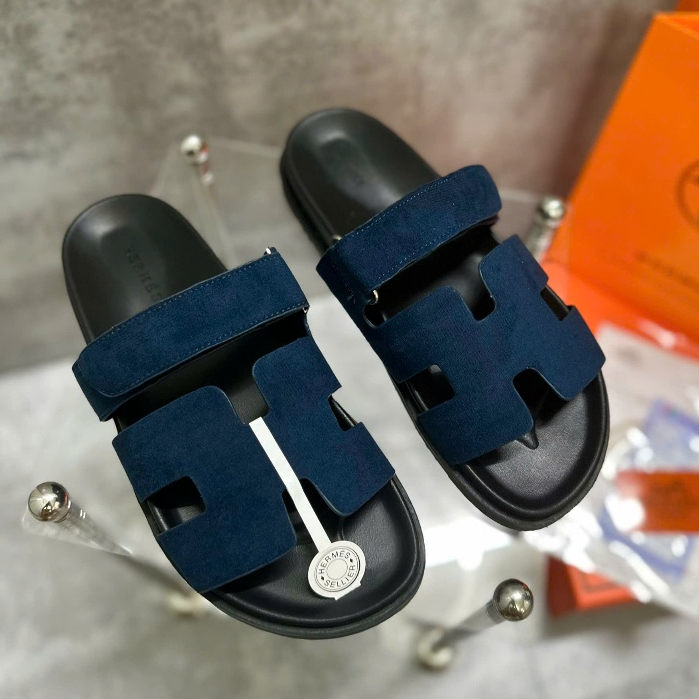 Dép HM Sandal Chypre Bleu Céleste Màu Xanh da lộn