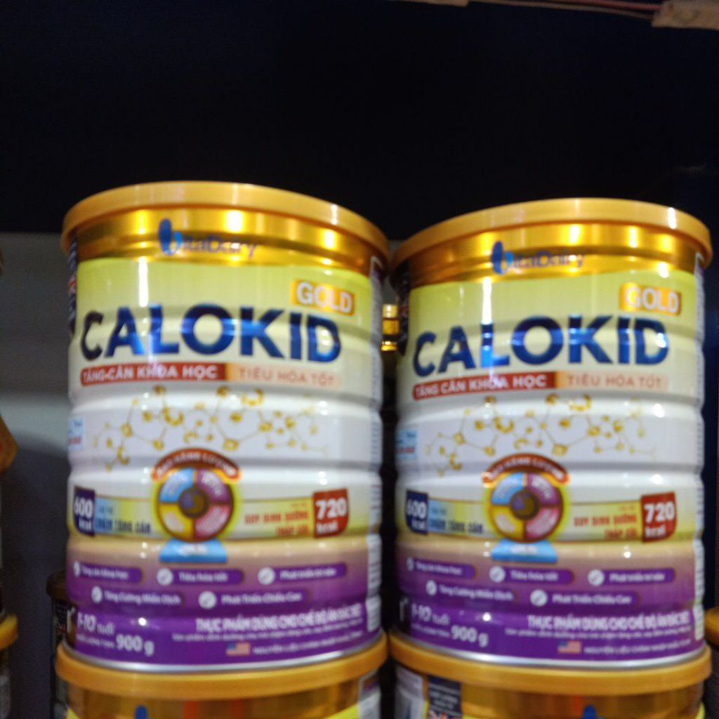 Combo 2 lon Calokid 1+ 900g(1_10tuoi)date t4.27.Vitadairy