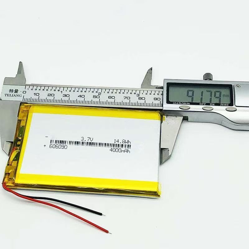 Pin 3.7V 606090 4000mAh (Li-Polyme) mạch bảo vệ loại 2 dây cho Bàn Phím Bluetooth, Loa Bluetooth, Đi