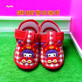 KEN05: Giày vải KUROMI tập đi xe cho bé trai, gái từ 03- 12 tháng