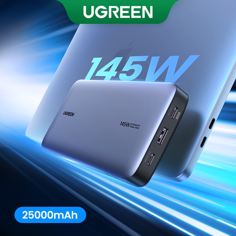 Ugreen 145W Power Bank 25000mAh Di Động PD Sạc Nhanh PowerBank Cho Laptop Notebook | B