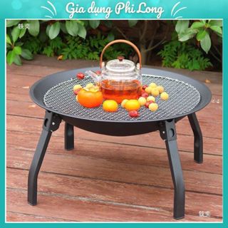 Bếp Nướng Than Hoa Gấp Gọn 3in1, Bếp Nướng Dã Ngoại Đa Năng,m