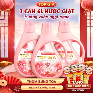 Nước Giặt Xả TOPGIA Can 2L Hương Vườn Ngọt Ngào Thơm Bung Toả Lưu Hương 72H Dịu Nhẹ Cho Da 