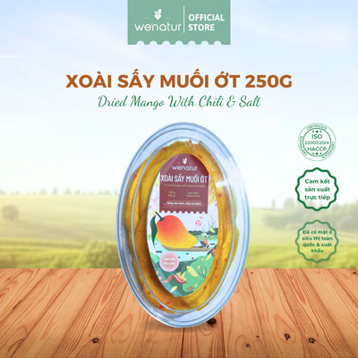 Xoài Sấy Muối Ớt Hộp Oval we'natur 250g