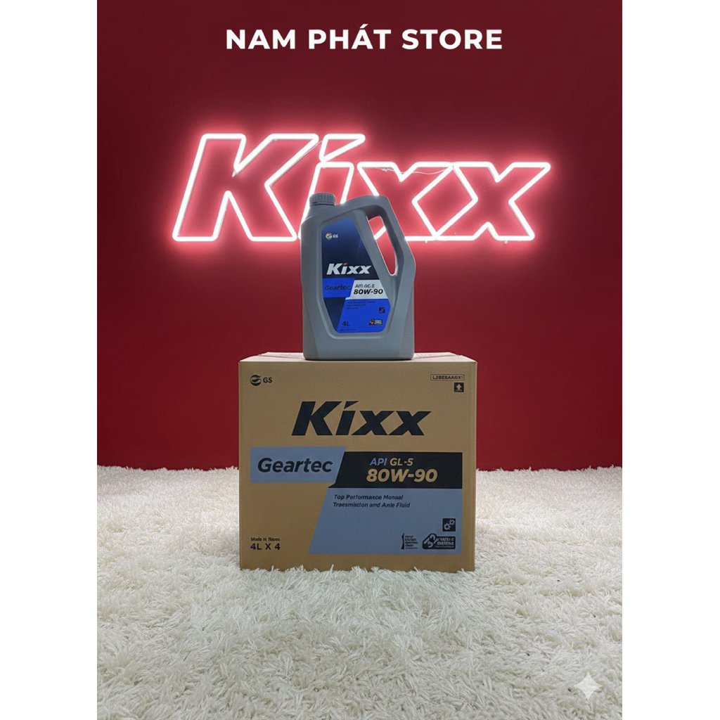 Kixx Geartec GL-5 80W90 (4L) - Dầu Hộp Số Sàn Và Cầu Xe