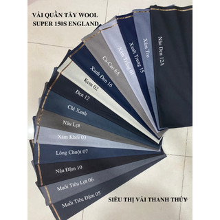 VẢI QUẦN TÂY NAM WOOL SUPER 150S ENGLAND – KHÔNG CO GIÃN | FORM ĐỨNG | CHẮC DÁNG – LỊCH LÃM
