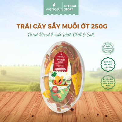 Trái Cây Sấy Muối Ớt Hộp Oval we'natur 250g