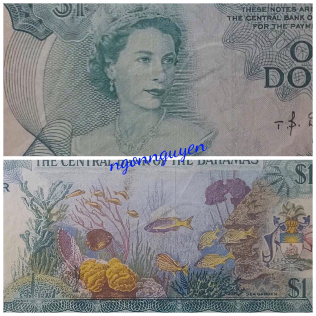 Sưu tầm 1 tờ 1 của Ba -hamas 1974 làm Quà tặng / Trang trí