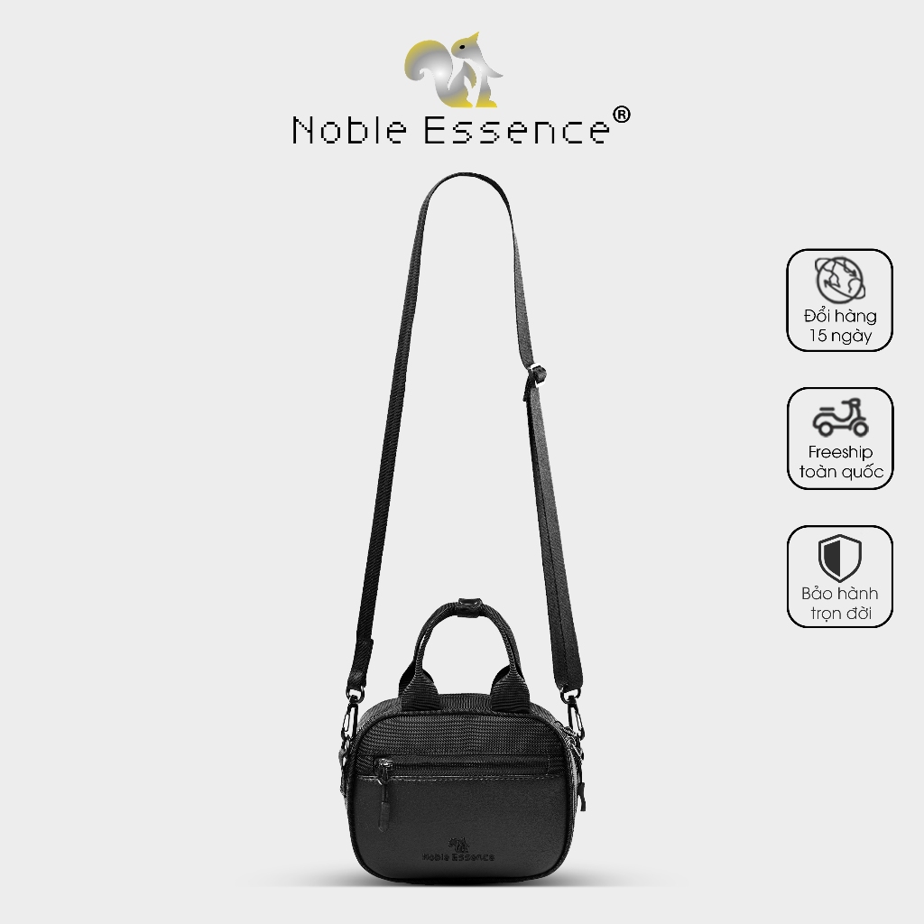 Túi đeo chéo nữ Noble Essence® BST Daisy Crossbag T12 phối da nhiều ngăn túi xách nữ mini đeo chéo