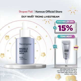   LIVE  Serum Retinol Chống Lão Hóa Giảm Nhăn Neutrogena Visible Repair Serum  30ml  