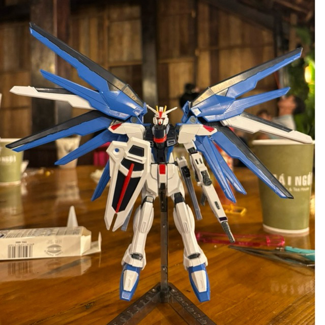 RG 1/144 Freedom Gundam (Ảnh Thật ) mô hình robot lắp ráp dễ dàng. Lego