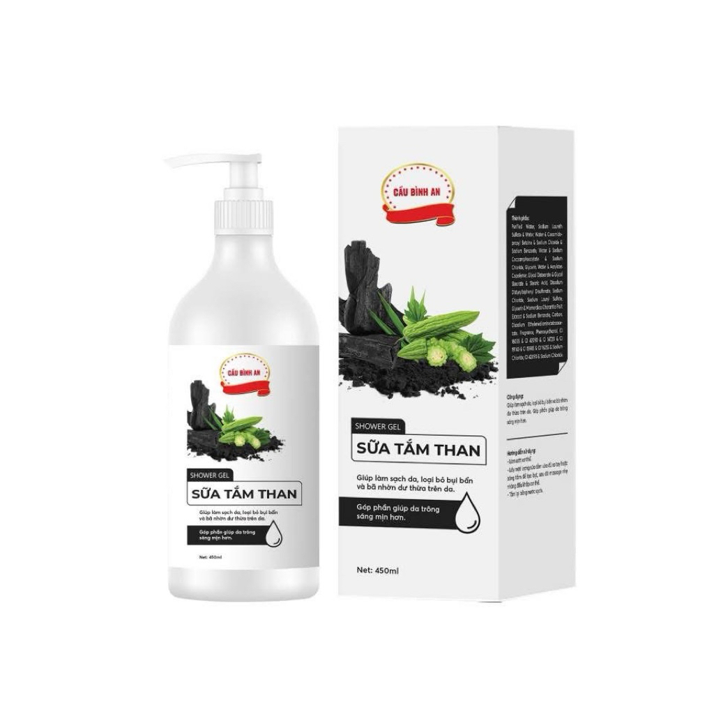 [Phiên bản mới nhất] Tắm trắng than sồi Cầu Bình An 400ml