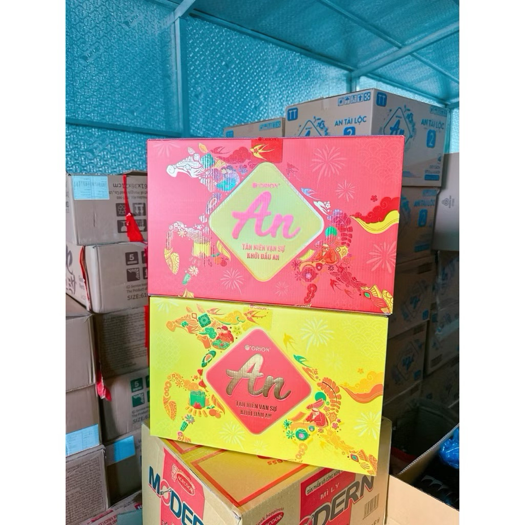 Bộ quà tết Orion An Tài Lộc 2 kèm tùi sách sang trọng