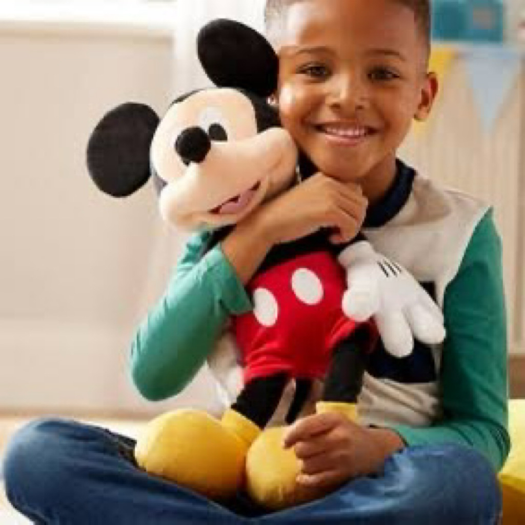 Gấu Bông Mickey Disney Chính Hãng 45cm – Thú Nhồi Bông Mickey Cao Cấp, Mềm Mịn