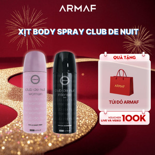  Xịt Body Spray  Armaf Club De Nuit 200ml   Xịt Khử Mùi Toàn Thân Nước Hoa Sang Trọng 