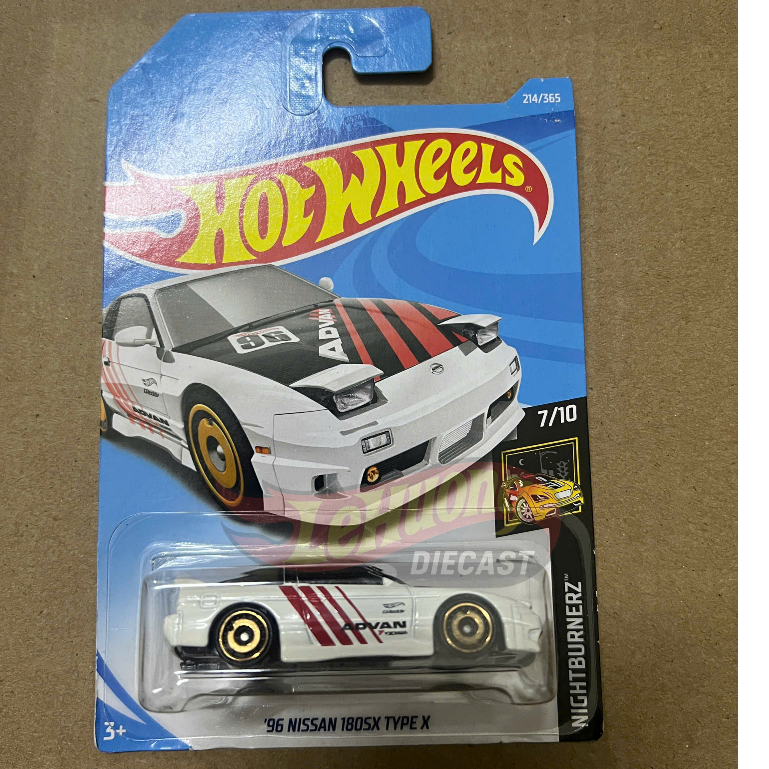 LeHuong Diecast - Xe mô hình Hot Wheels '96 Nissan 180SX Type X Advance (Đã khui)