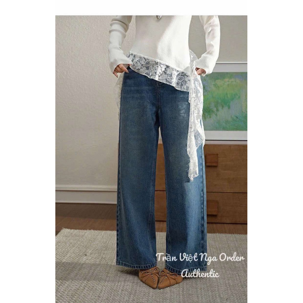 Quần jean Kuose chính hãng size L mặc 1 lần eo 73-76cm