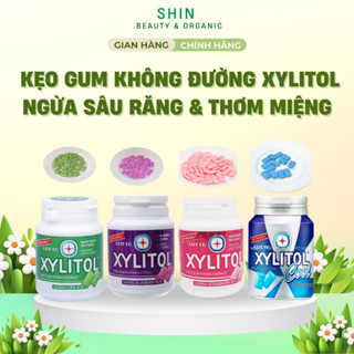   BEST SELLER  Kẹo Gum Không Đường XYLITOL  kẹo cao su  Ngừa sâu răng và Thơm miệng Hộp 55.1g 