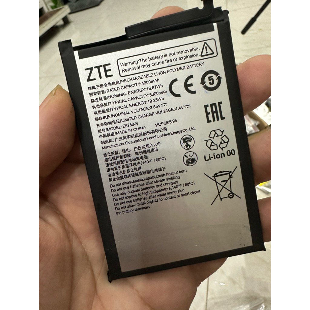 ZTE BLADE A34 REPLACEMENT BATTERY GH6701-GH6702 5000mAh 19.25Wh 3.85V