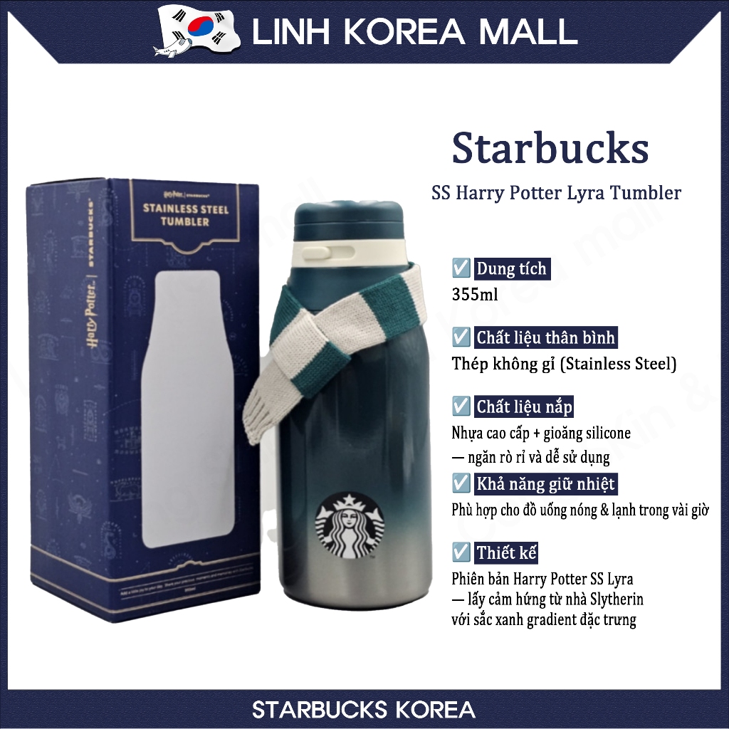[Starbucks Hàn Quốc] Bình Giữ Nhiệt Starbucks SS Lira Tumbler 355ml