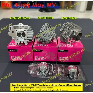 Đầu lòng 54mm FASSTek V2 Pro mẫu New xupap 24.27 dành cho xe Wave Dream