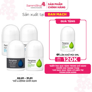  Lăn khử mùi và mồ hôi Perspirex dành cho nam và nữ 20ml 
