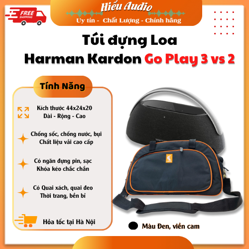 Túi đựng Loa thời trang  Go Play 3 vs Go Play 2 - Có chống sốc quai đeo ngăn đựng pin .v.v