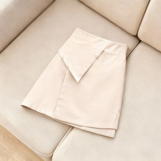 Chân váy kem công sở cách điệu size S (kèm hình thật)