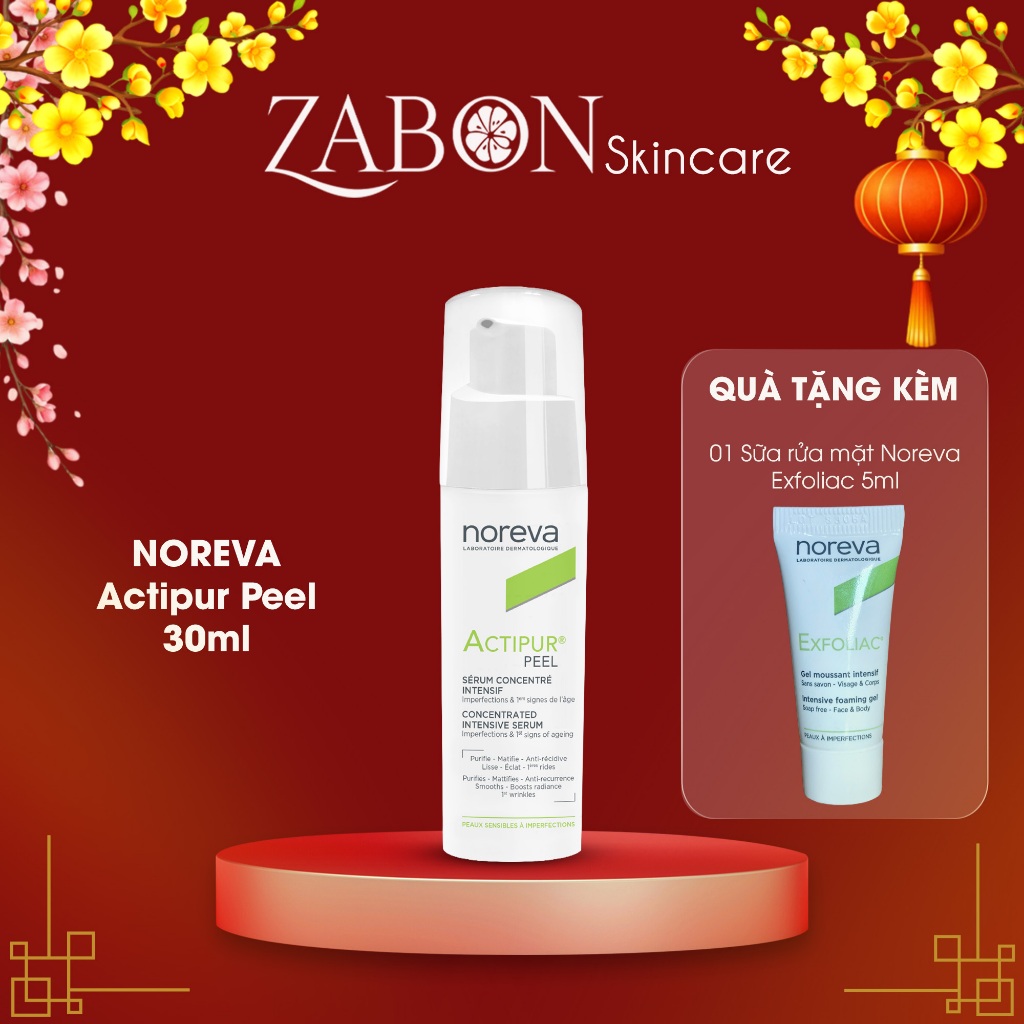 Serum Noreva Actipur Peel Concentrated giảm mụn và giảm thâm mụn 30ml