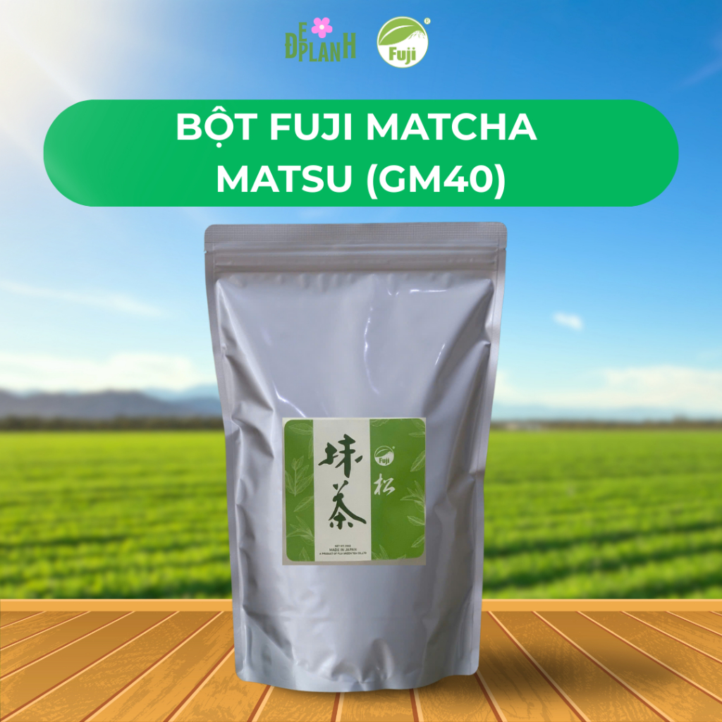 [Gói 500g] Bột Matcha Fuji Matsu (GM40) | Nguyên Chất Nhật Bản - Chuyên Pha Chế & Làm Bánh
