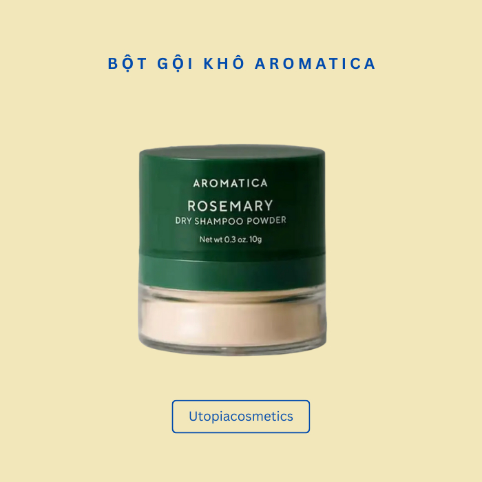 Phấn gội khô Aromatica Rosemary Dry Shampoo Powder 10g