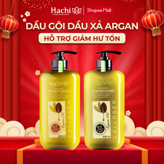  Dầu Gội Xả chiết xuất Argan dành cho tóc khô xơ hư tổn Hachi Nourishing 