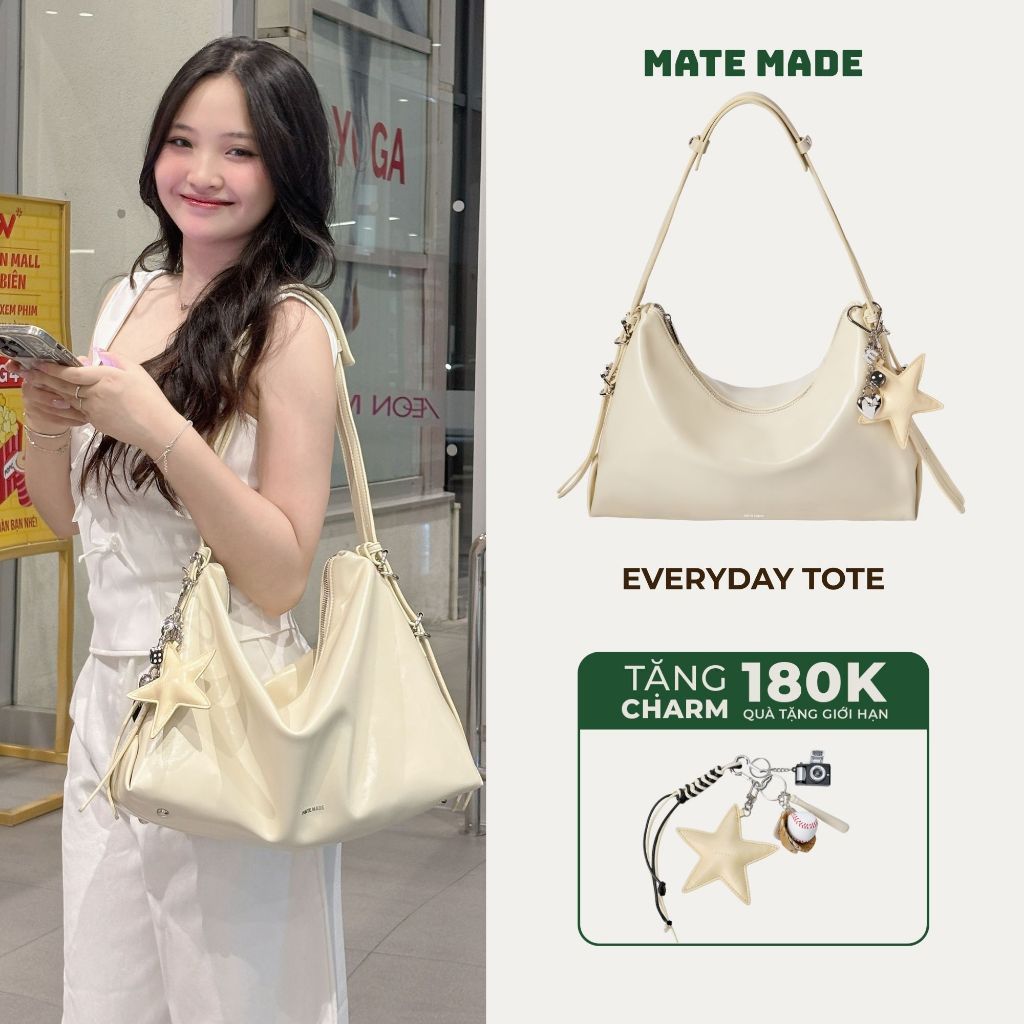 [KOL REVIEW] Túi Tote Dáng Rủ MATE MADE Everyday - Túi Jenny Huỳnh Chất Da Mềm, Đeo Vai thoải mái đi học đi làm đi chơi | BigBuy360 - bigbuy360.vn